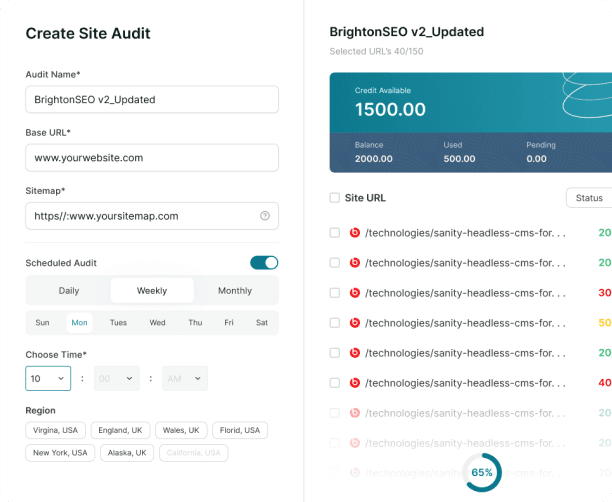 Schedule reports and monitor performance